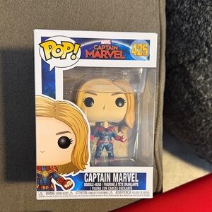 Funko Captain Marvel Pop Figure with Red and Blue Suit